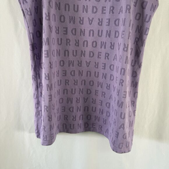 Under Armour Tank Top Women's Small Purple Racerback Sleeveless Logo Print - Picture 4 of 8